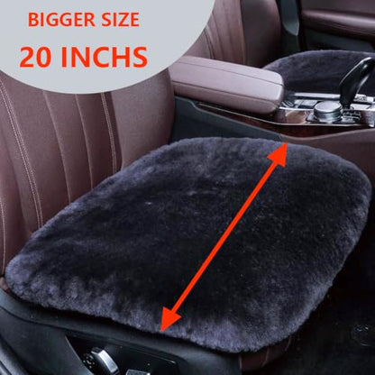 Genuine Sheepskin Car Seat Cover for Fuzzy Soft Fur Wool Cushion
