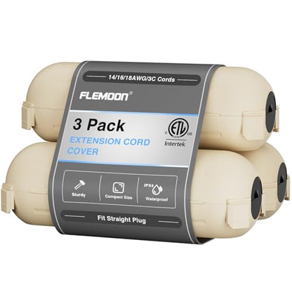 Outdoor Extension Cord Cover (3 Count)