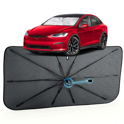 Car Windshield Sun Shade Umbrella for Tesla Model X 2016