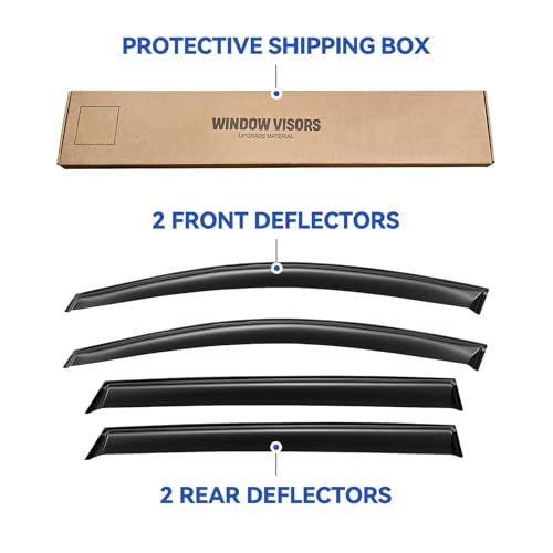 Window Visors Rain Guards for 2016 2017 2018 2019 2020 Kia Sorento