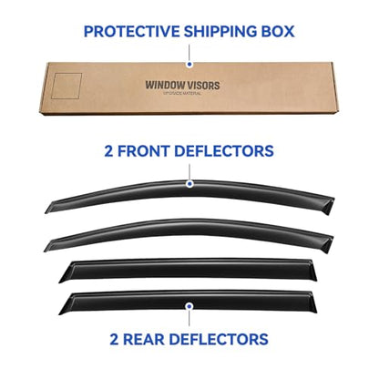 Window Visors Rain Guards for 2016 2017 2018 2019 2020 Kia Sorento