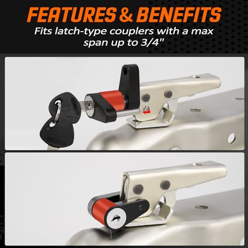 Keyed Alike Trailer Coupler Lock 1