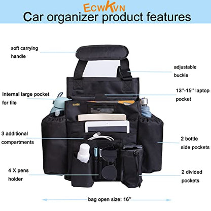 Car Front & Back Seat Organizer with Dedicated Tablet