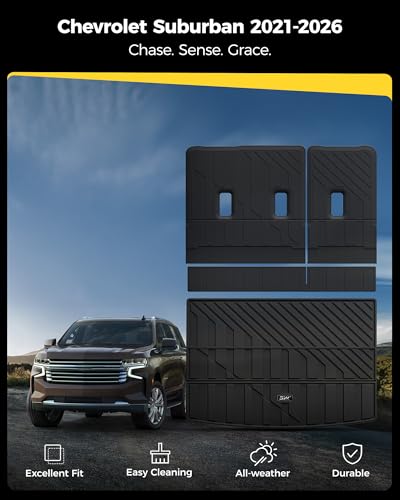 Cargo Liner & Backrest Mat for Chevrolet Chevy Suburba 2021