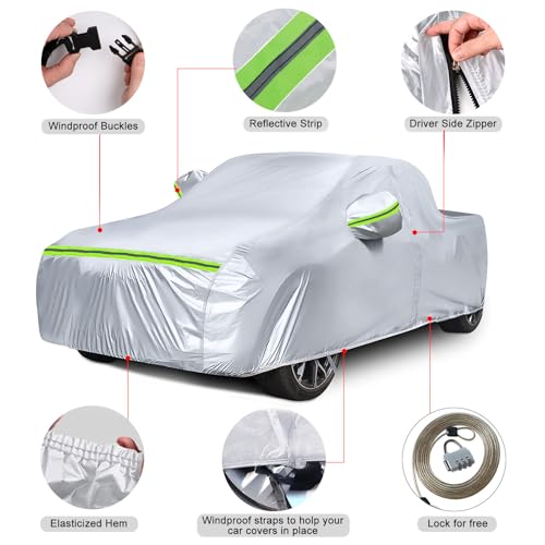 6 Layers Silver Waterproof Car Covers Replace for 2021