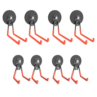 Super Strong Garage Magnetic Hooks Heavy Duty (8 Count)