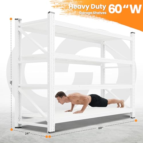 60" W Metal Shelving Heavy Duty