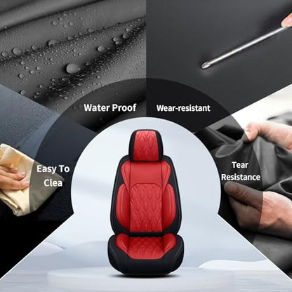 Full Set Waterproof Leather Seat Covers for Toyota Camry 2002