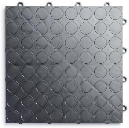 SnapLock RaceDeck CircleTrac 12"x12" Garage Tiles (48 Count)