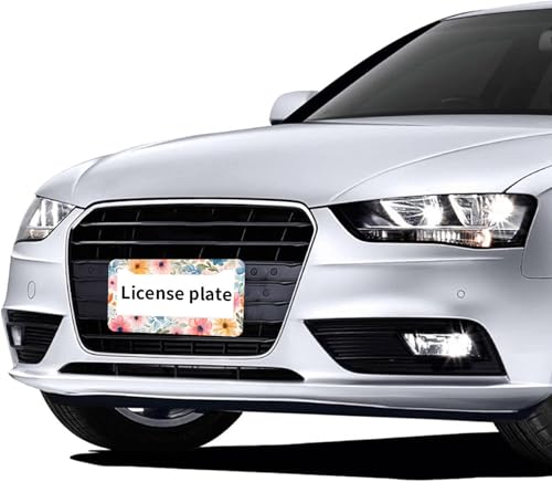Flowers Floral License Plate Frames