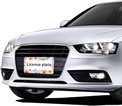 Flowers Floral License Plate Frames