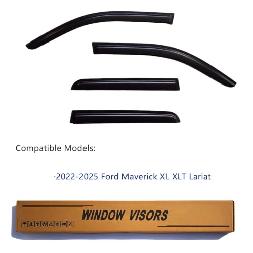 Window Visors Rain Guards Compatible with 2022 (4 Count)