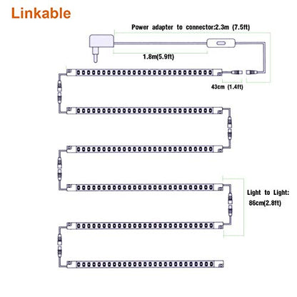 Premium LED Light Strips Kit (6 Light Bar)