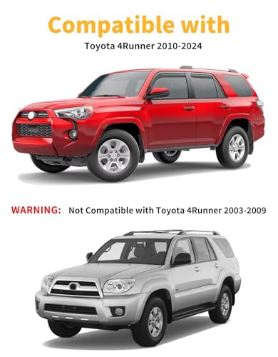 in Channel Window Visors Rain Guards for Toyota 4Runner 2010 (4 Count)
