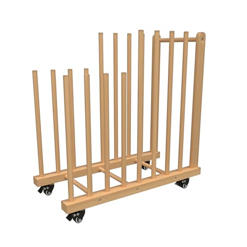 Canvas Storage Rack with Wheels