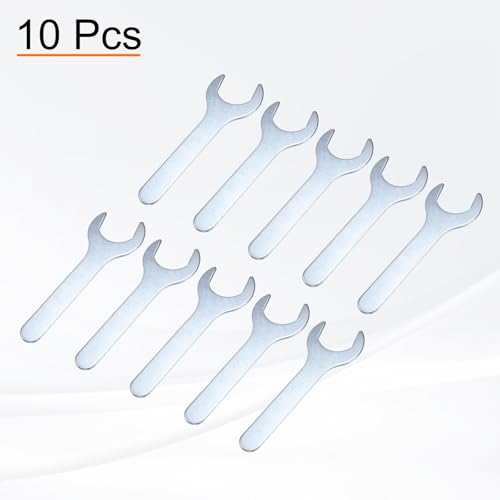 10pcs Small Wrench Open End Wrench 28x135x2.8mm Metric U (10 Count)