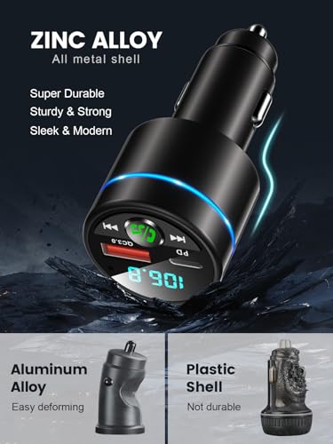 FM Transmitter for Car Bluetooth 5.3
