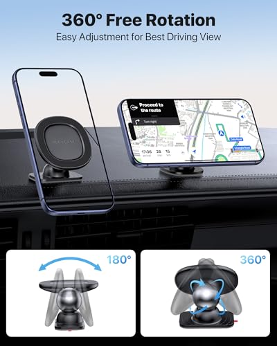 for MagSafe Car Mount【Strong Magnets】 Magnetic Phone Holder for Dashboard