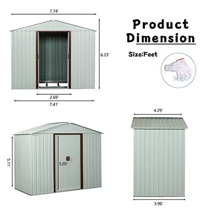 4x8 FT Outdoor Storage Shed