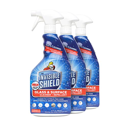 Glass & Surface Cleaner 32 fl. oz. Cleans and Protects on multi surfaces by UNELKO (96 Fl Oz )