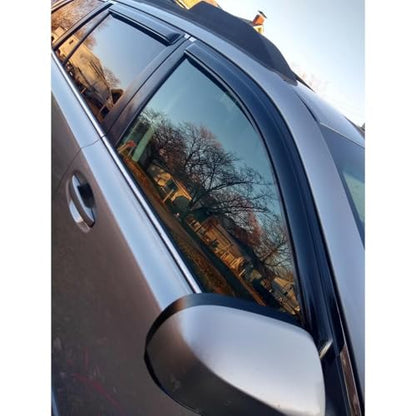 4PCS Tape On Side Window Wind Deflectors for 2010