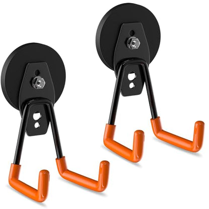 Magnetic Hooks Heavy Duty Magnetic Tool Holder Utility Neodymium Magnet Hooks for Hanging Coat (2 Count)