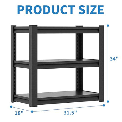 3 Tier Metal Shelving Unit