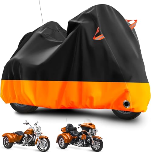 Trike Cover Heavy Duty Waterproof 3 Wheel Motorcycle Cover