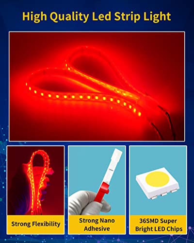 Car Led Strip Lights (4 Count)