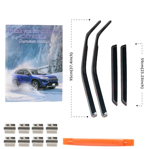 in Channel Rain Guards Fit for Chevrolet Chevy Blazer 2019 2020 2021 2022 2023 2024 2025 2026 (4 Count)