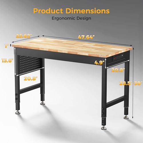 48" Adjustable Workbench