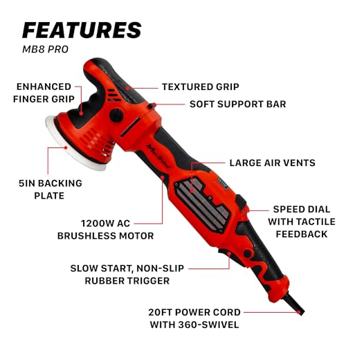MB8 Pro Brushless DA Polisher