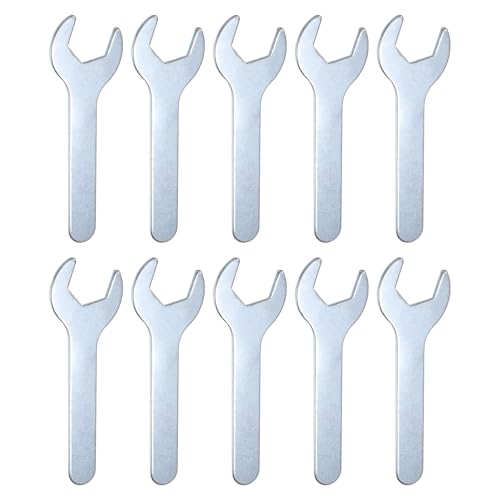 10pcs Small Wrench Open End Wrench 23x126x2.8mm Metric U (10 Count)