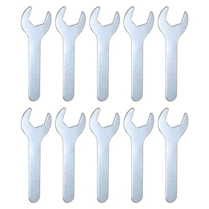 10pcs Small Wrench Open End Wrench 23x126x2.8mm Metric U (10 Count)