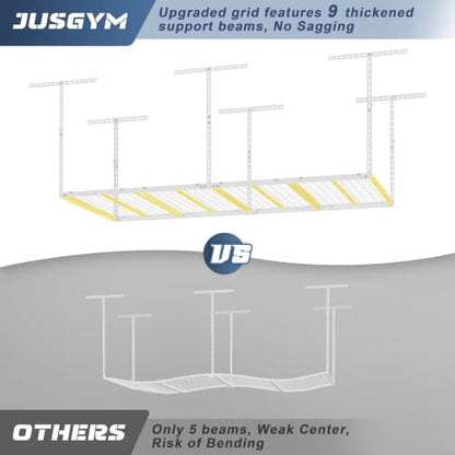 4X8FT Overhead Garage Storage Rack
