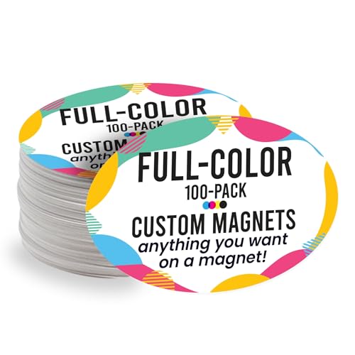 Customizable 4x6 Inch Oval Magnet Pack (100 Count)