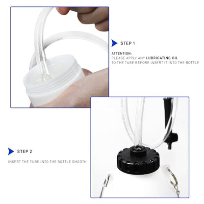 1L Brake Bleeder Bottle with 24 inch Tube and Rubber Connector
