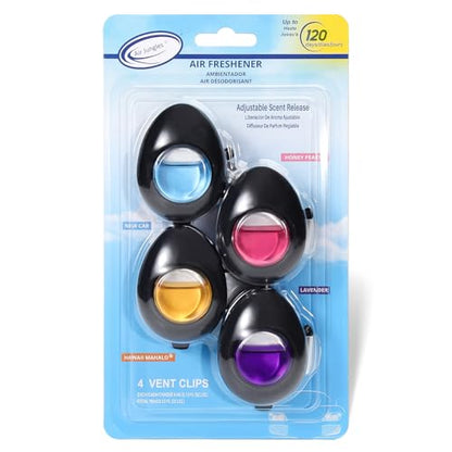 Car Air Freshener Vent Clip 4 Ct (4 Count)