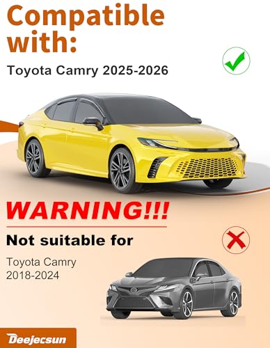 in Channel Window Visors Rain Guards for Toyota Camry 2025 2026 (4 Count)