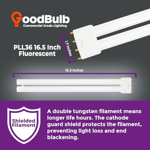 PLL36 865 36W 16.5" Twin Tube Compact Fluorescent Light Bulb 4 (10 Count)