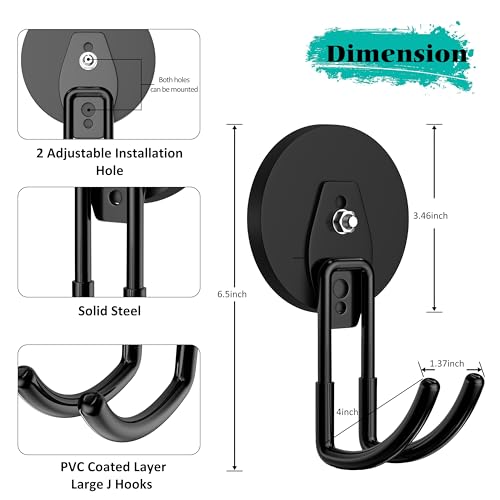 Strong Magnetic Hooks Heavy Duty Magnetic Garage Hook (2 Count)