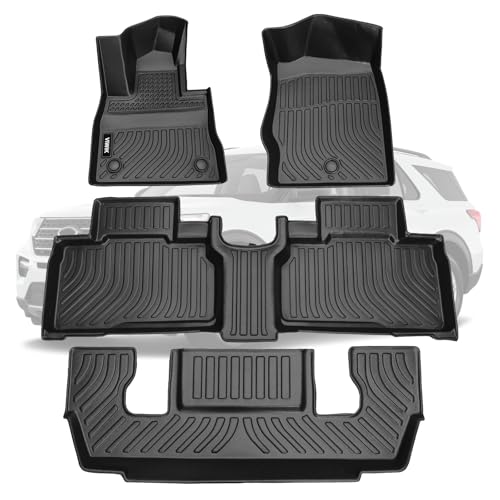 2020 2025 2026 Ford Explorer Floor Mats 6 Seater