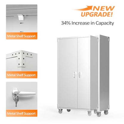 Upgraded Wide & Deep Garage Storage Cabinet