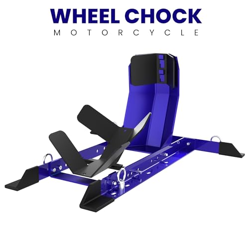 Universal Wheel Chock for Motorcycle Stand for Trailer Completely Adjustable Detachable Foldable Wheel Chock