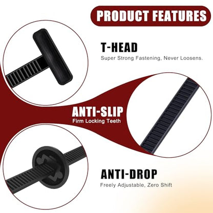 200 Pack Nylon Universal Cable Tie Buckle Zip Tie (200 Count)