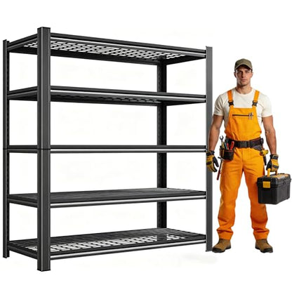 72" H X 48" W X 24" D Heavy Duty Garage Shelving Unit (5 Count)