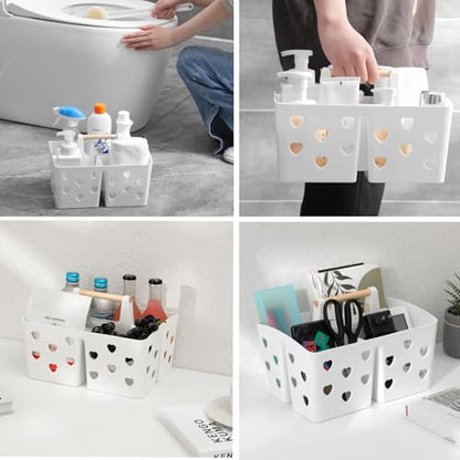 Portable Shower Caddy Plastic Shower Basket Organizer with Handle
