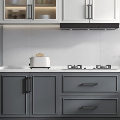 100 Pack 4 Inch Black Kitchen Cabinet Handles Square Drawer Pull