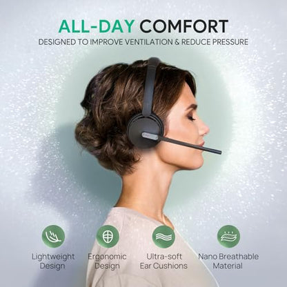 WH64 Dual UC DECT & Bluetooth Wireless Headset for Phone PC Mobile