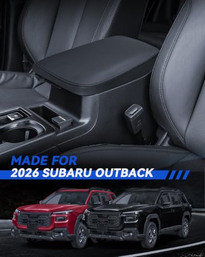 Outback Armrest Cover for 2026 Subaru Outback Accessories Center Console Middle Lid Pad Protector for Car Elbow Rest